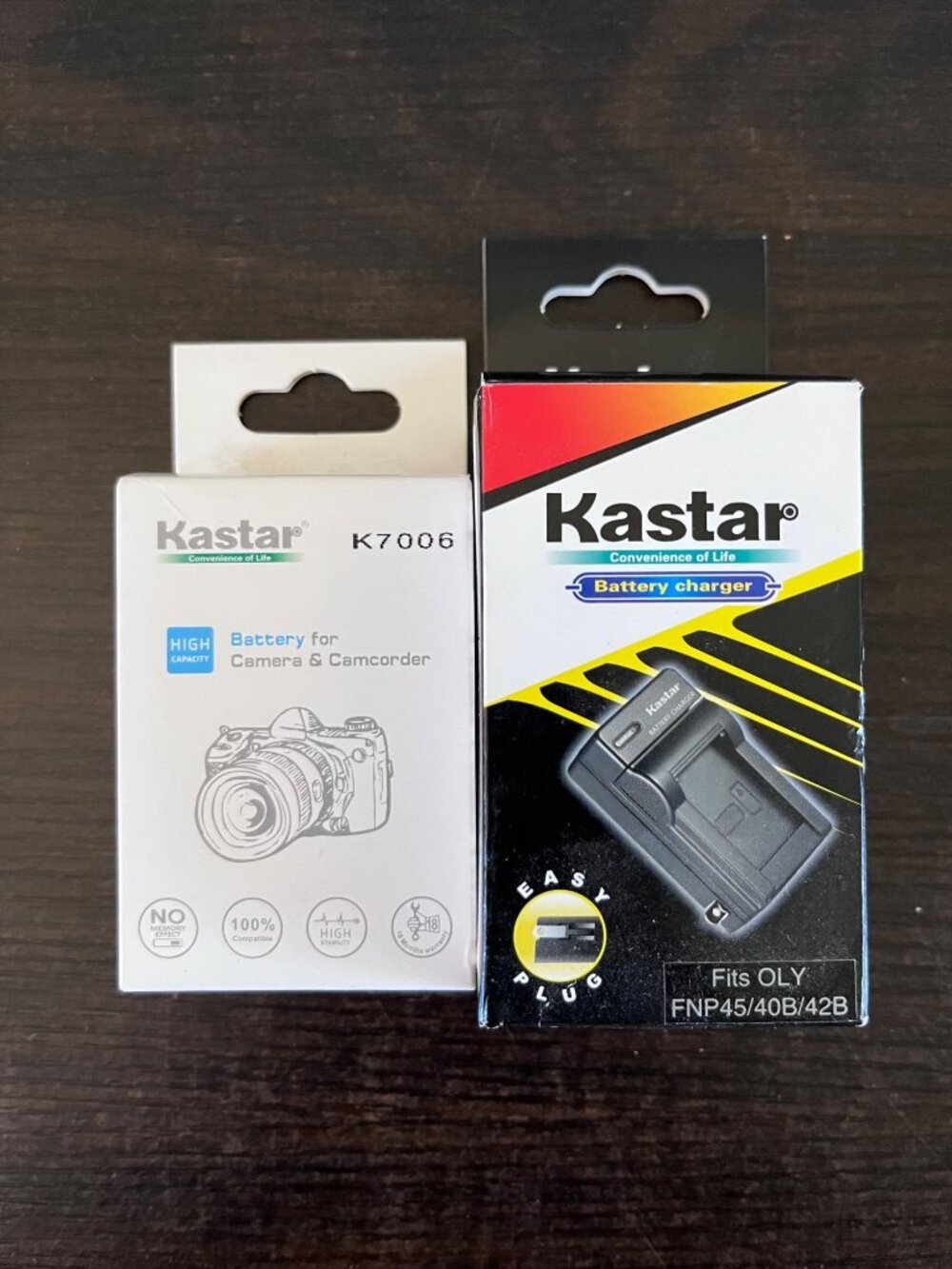 NIB Kastar Battery Charge And One Extra Battery For Camera & Camcorder